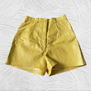 Vintage Danier High Waist Leather Shorts